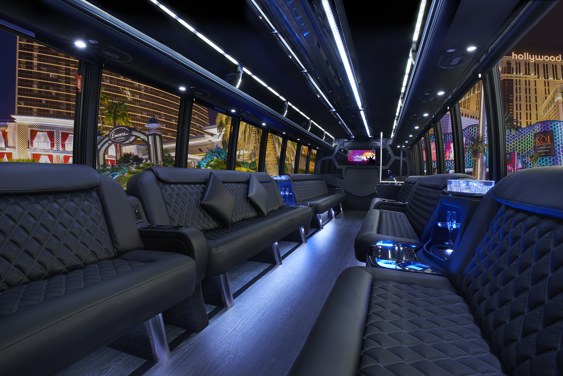 Product Showcase: 23 Passenger Luxury Party Bus - 24/7 Events
