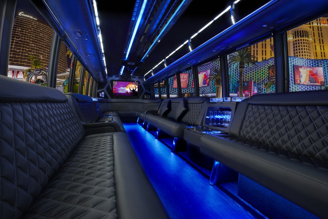 Product Showcase: 23 Passenger Luxury Party Bus - 24/7 Events